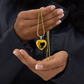 Love Heart & Butterflies - To My Love - Graphic Heart Necklace