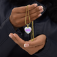 Galaxy & Diamond Inspired - To My Love -  Graphic Heart Necklace