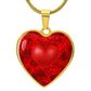 Love Heart & Roses - To My Love - Graphic Heart Necklace