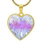 Galaxy & Diamond Inspired - To My Love -  Graphic Heart Necklace
