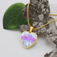 Galaxy & Diamond Inspired - To My Love -  Graphic Heart Necklace