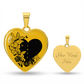 Love Heart & Butterflies - To My Love - Graphic Heart Necklace