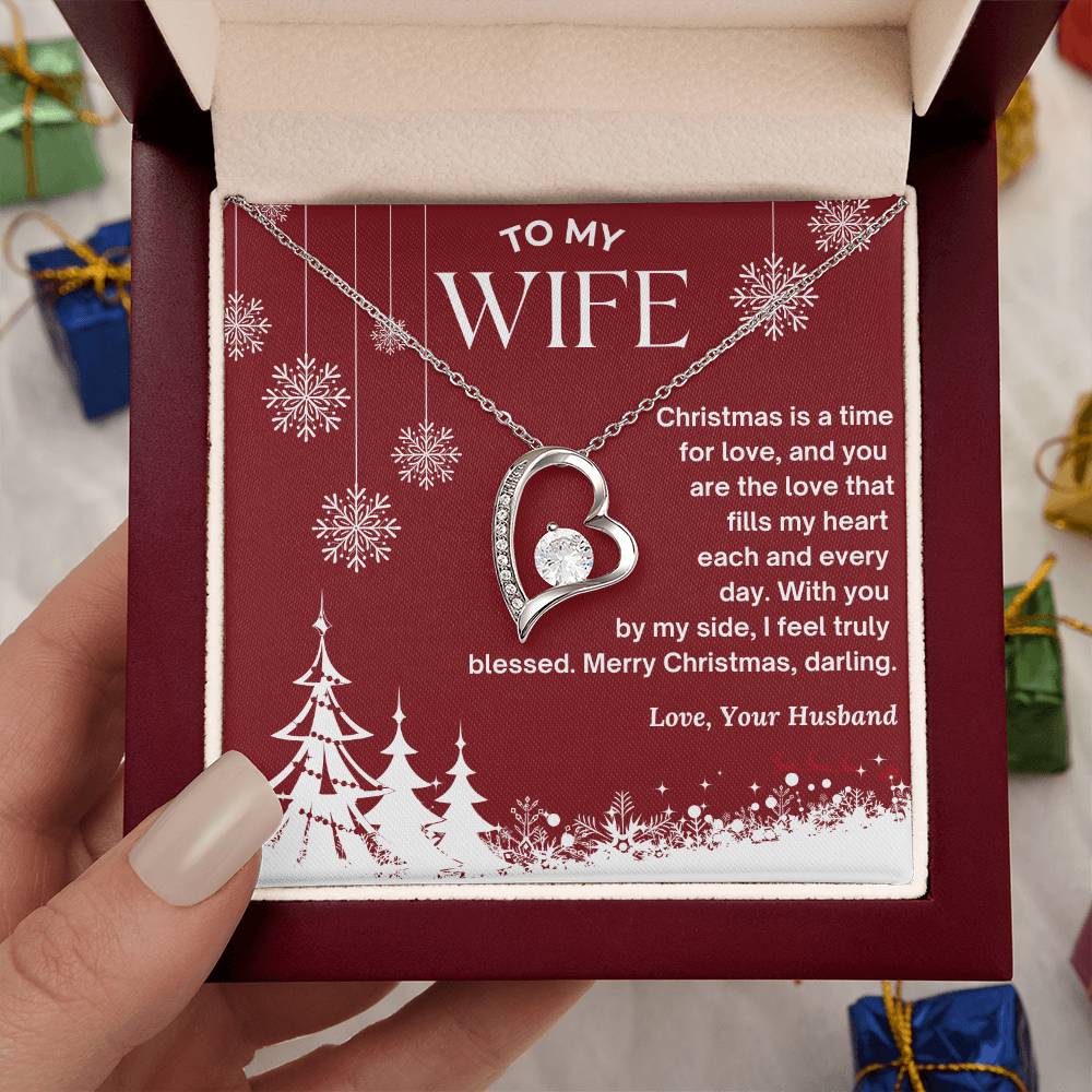 CHRISTMAS SPECIAL - To My Wife - Forever Love Necklace