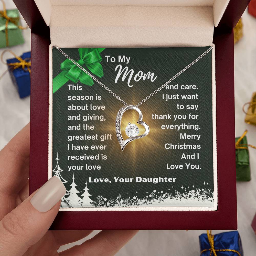 CHRISTMAS SPECIAL - To My Mom - Forever Love Necklace