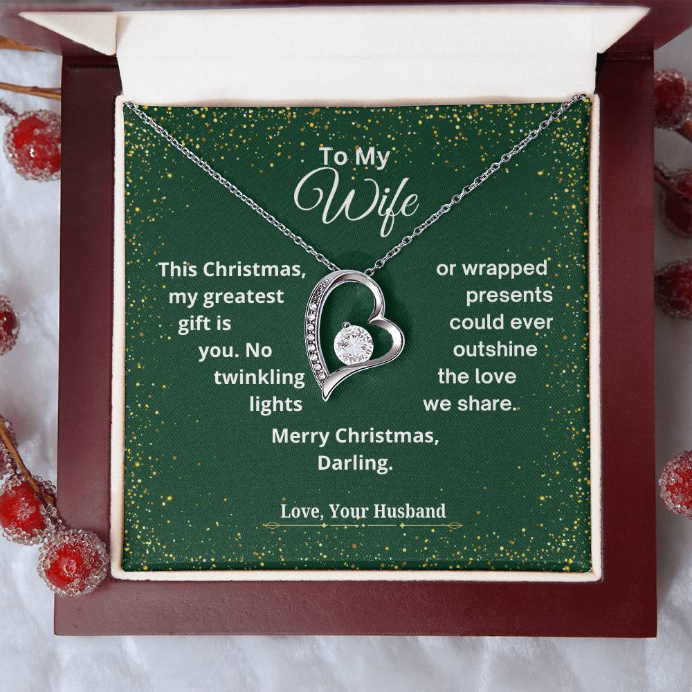 CHRISTMAS SPECIAL - To My Wife - Forever Love Necklace