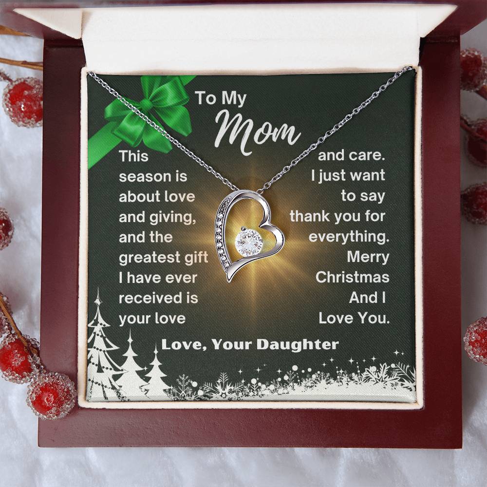 CHRISTMAS SPECIAL - To My Mom - Forever Love Necklace