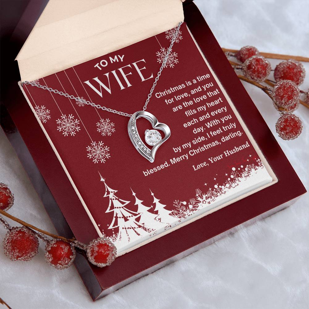 CHRISTMAS SPECIAL - To My Wife - Forever Love Necklace