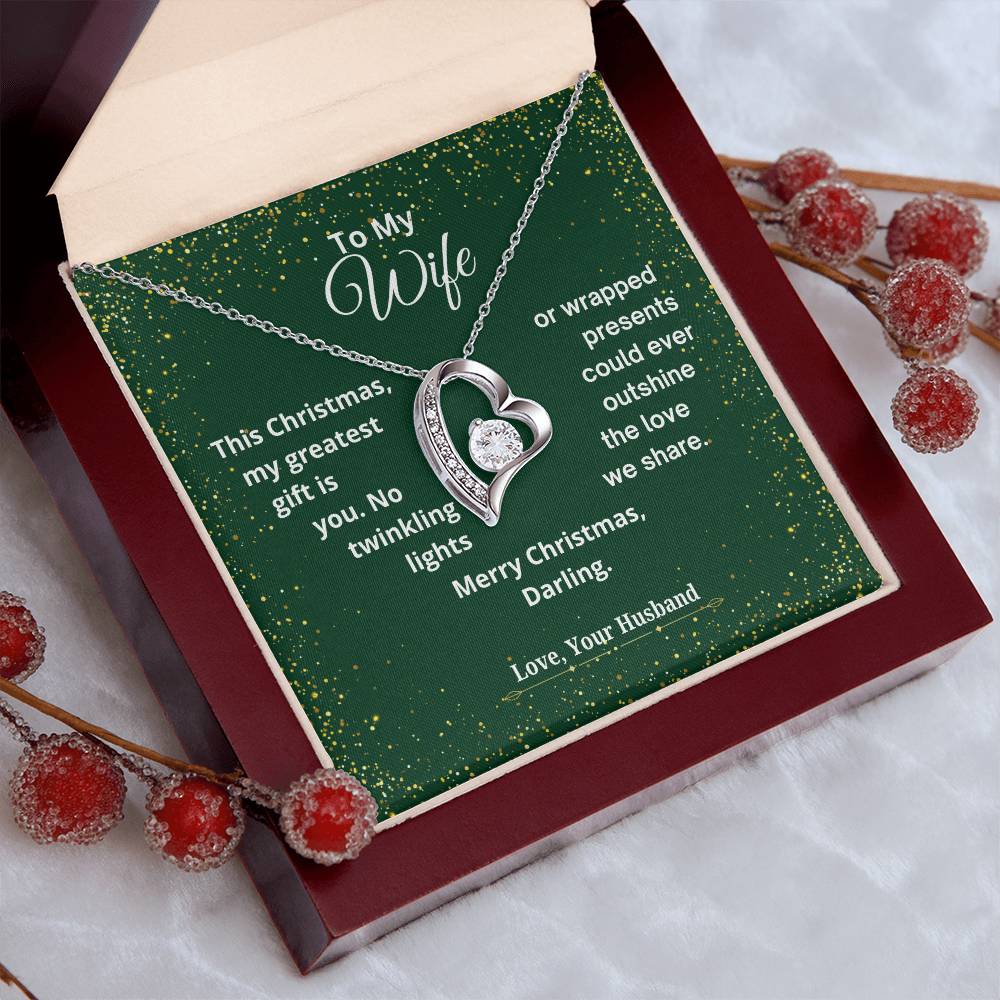 CHRISTMAS SPECIAL - To My Wife - Forever Love Necklace