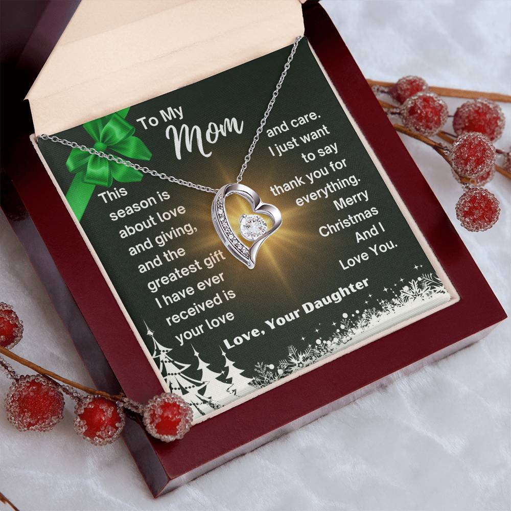 CHRISTMAS SPECIAL - To My Mom - Forever Love Necklace