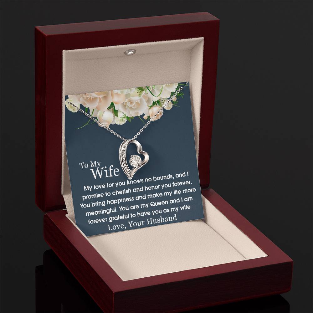 To My Wife - Forever Love Necklace - A Symbol of Everlasting Love