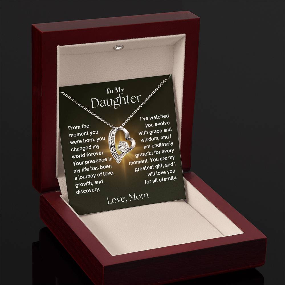 To My Daughter - Journey Of Love - Forever Love Necklace