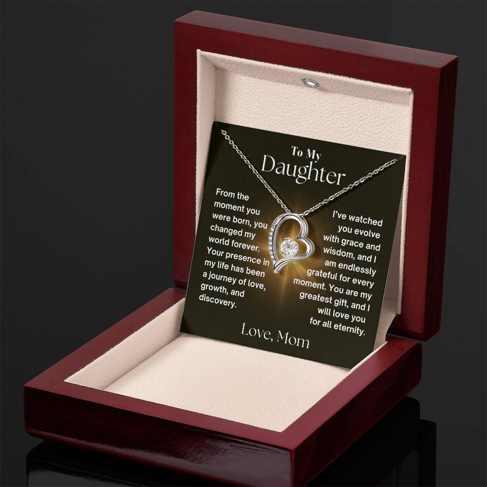 To My Daughter - Journey Of Love - Forever Love Necklace