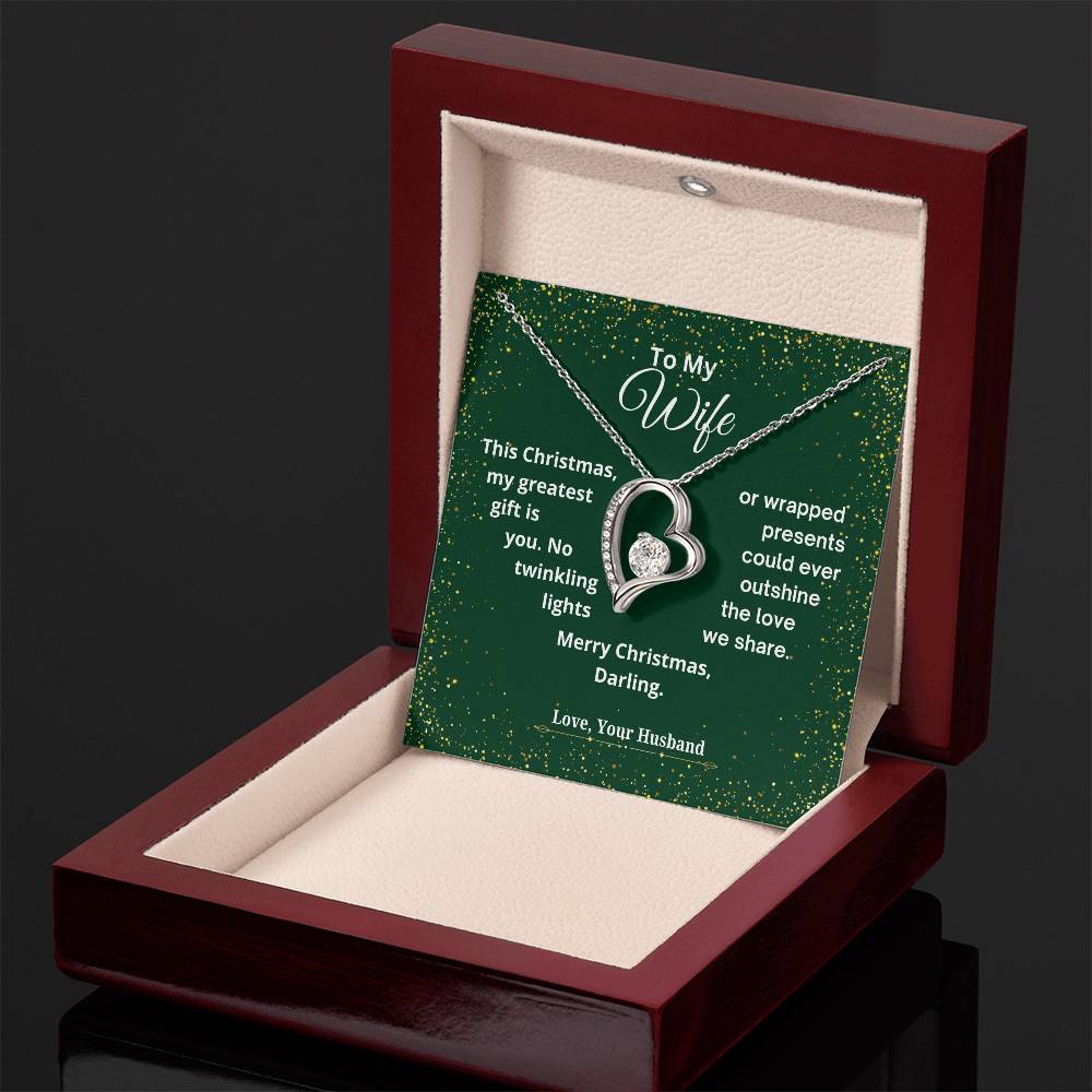 CHRISTMAS SPECIAL - To My Wife - Forever Love Necklace