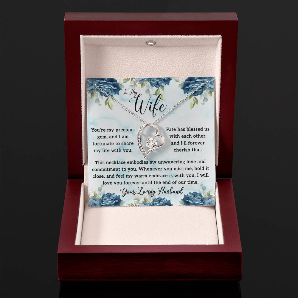 To My Wife - Ignite Eternal Love: The Enchanting Forever Love Necklace