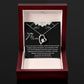 To My Mom - Life, Love and Compassion - Forever Love Necklace