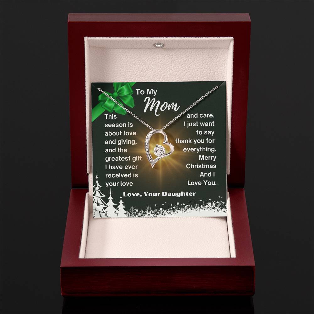 CHRISTMAS SPECIAL - To My Mom - Forever Love Necklace