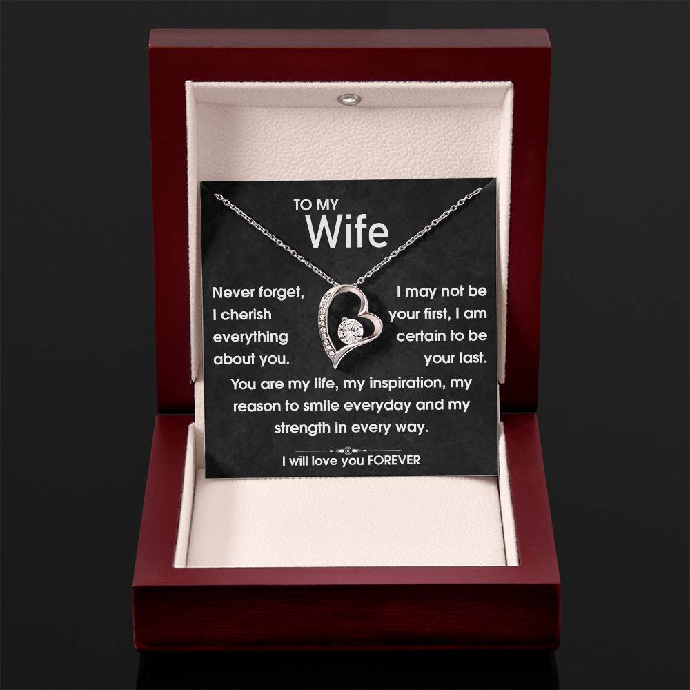 To My Wife - You Are My Life - Forever Love Necklace