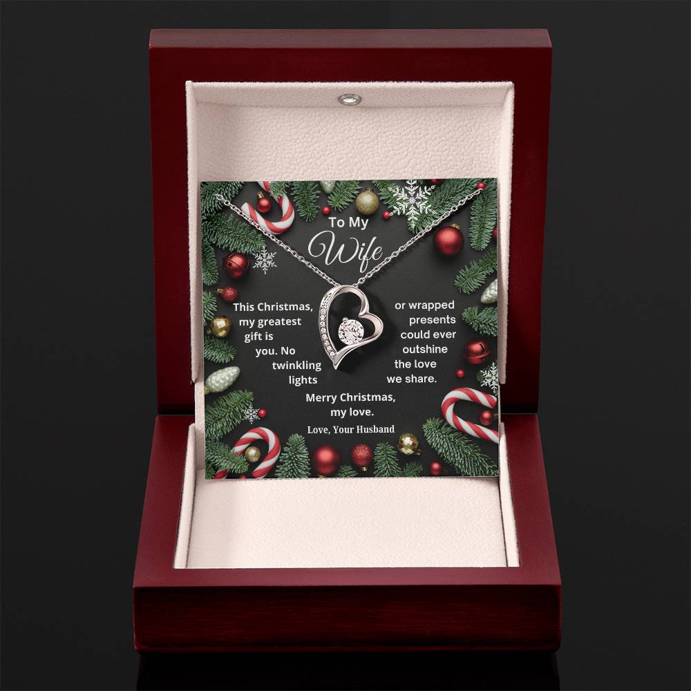 CHRISTMAS SPECIAL - To My Wife - Forever Love Necklace