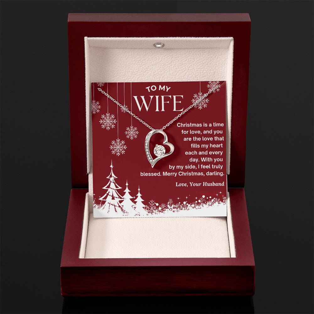 CHRISTMAS SPECIAL - To My Wife - Forever Love Necklace