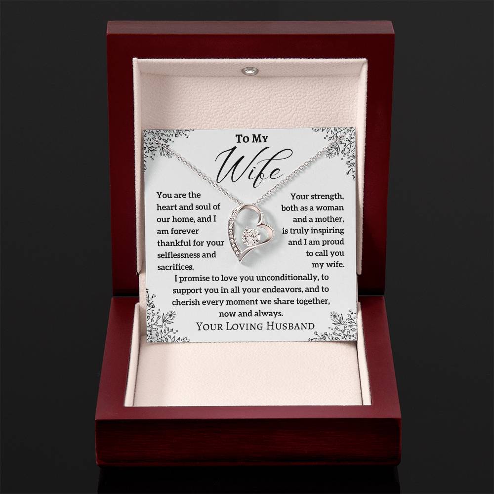 To My Wife - Heart And Soul - Forever Love Necklace