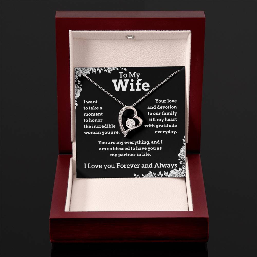 To My Wife - My Everything - Forever Love Necklace