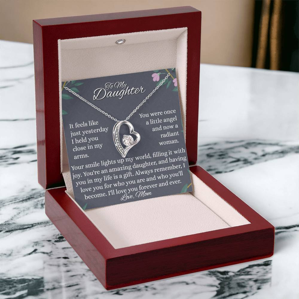 To My Daughter - Little Angel - Forever Love Necklace