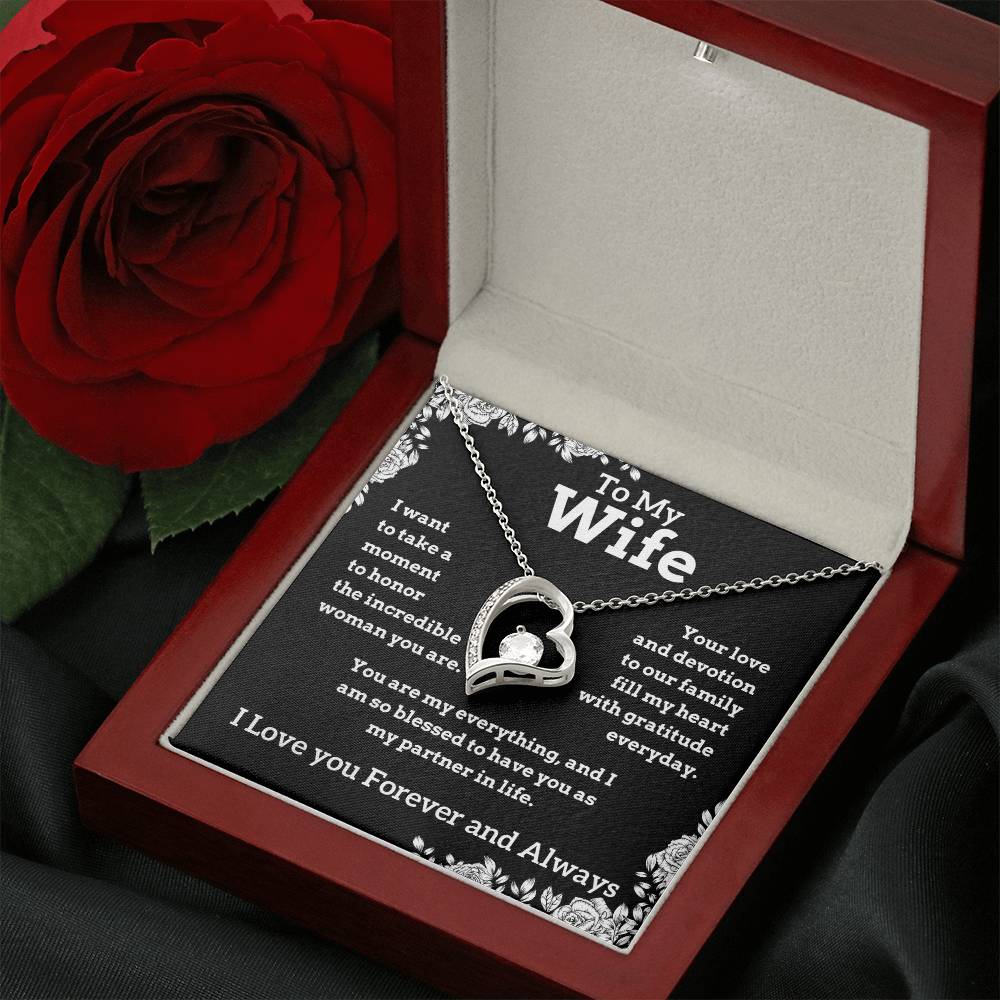 To My Wife - My Everything - Forever Love Necklace