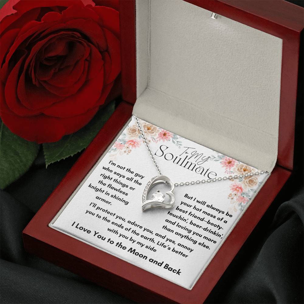 To My Soulmate - Knight In Shining Armor - Forever Love Necklace