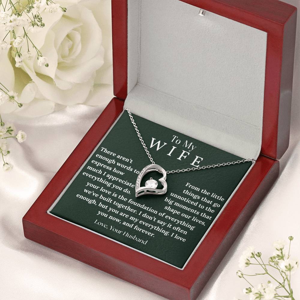 To My Wife - My Everything - Forever Love Necklace