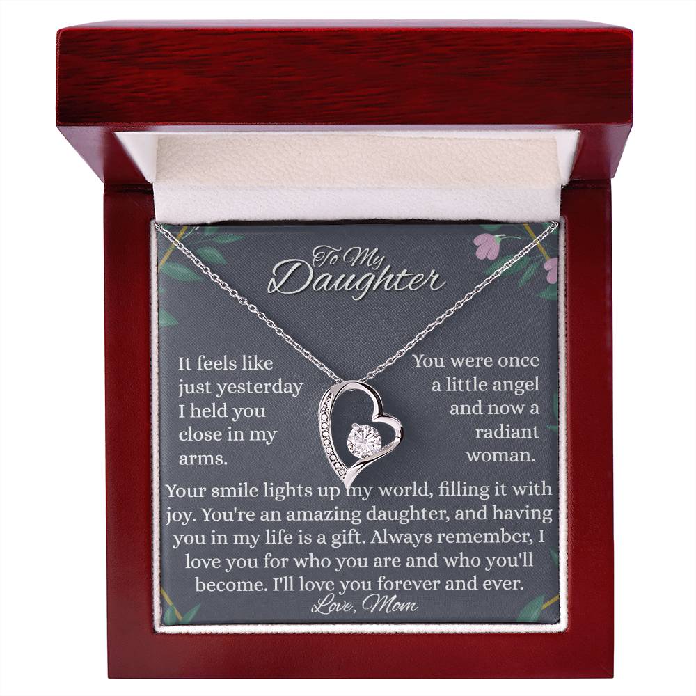 To My Daughter - Little Angel - Forever Love Necklace