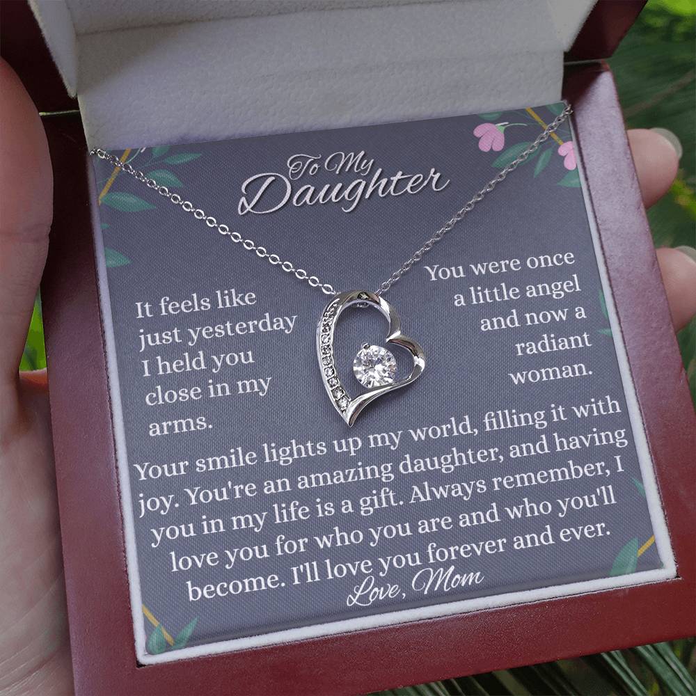 To My Daughter - Little Angel - Forever Love Necklace