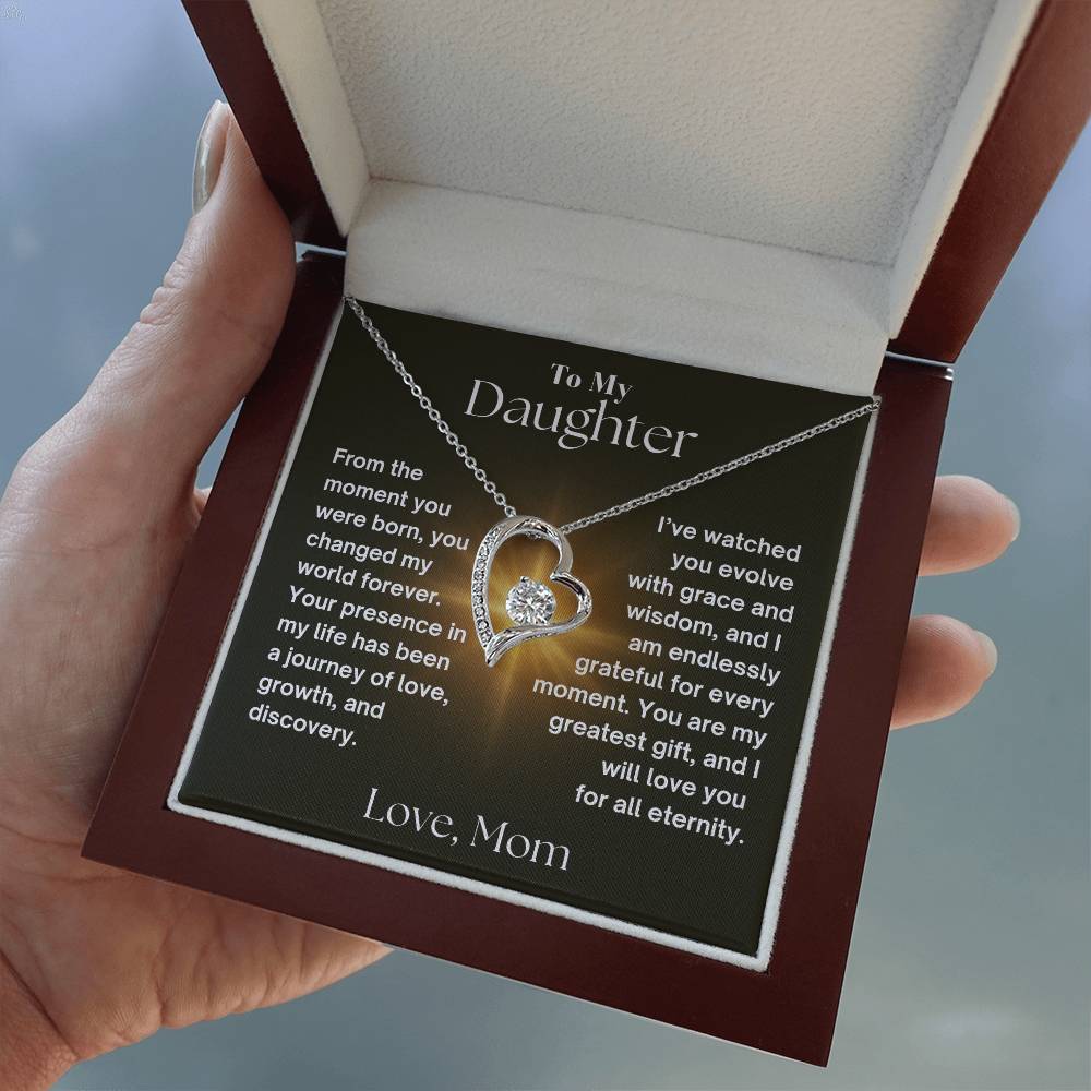 To My Daughter - Journey Of Love - Forever Love Necklace