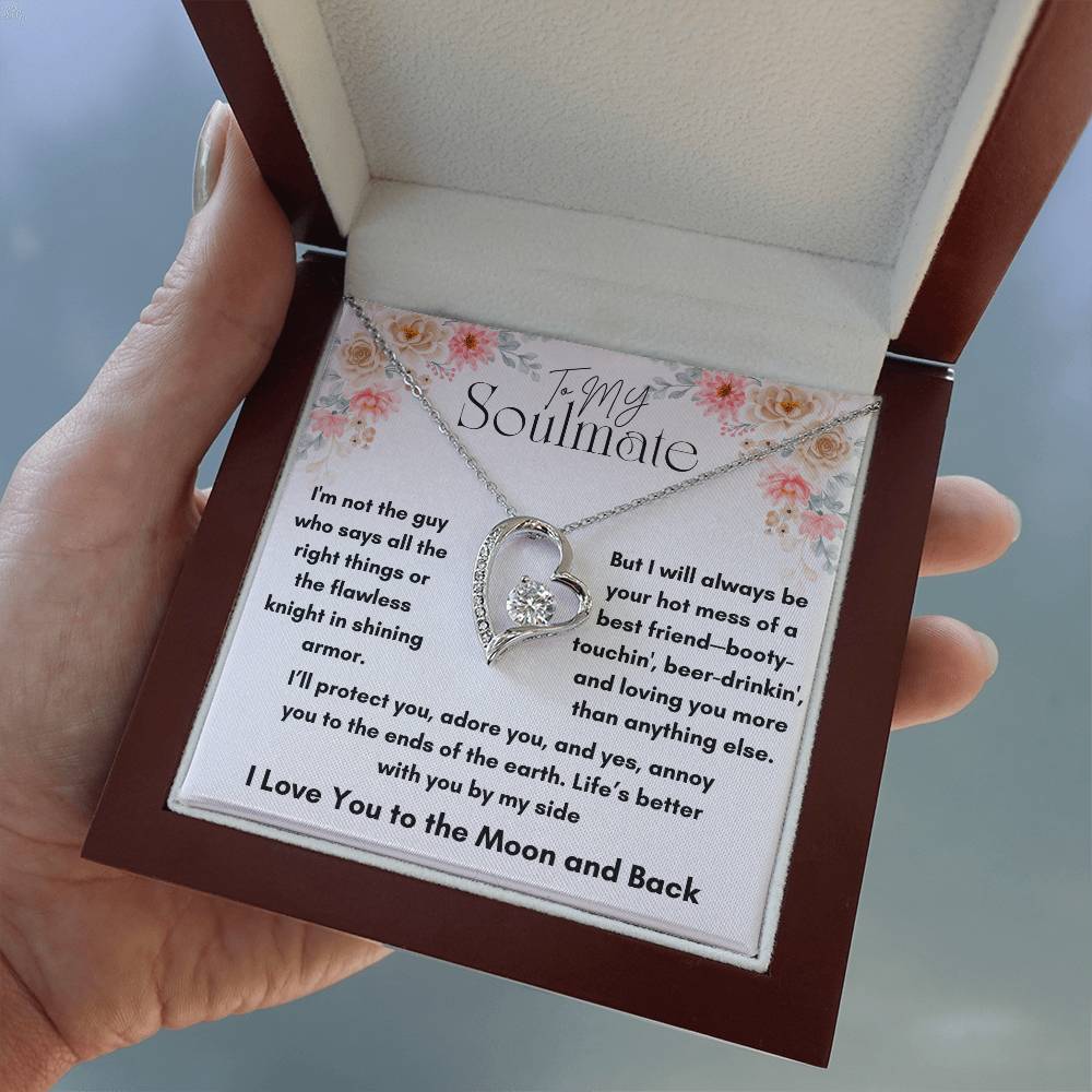 To My Soulmate - Knight In Shining Armor - Forever Love Necklace