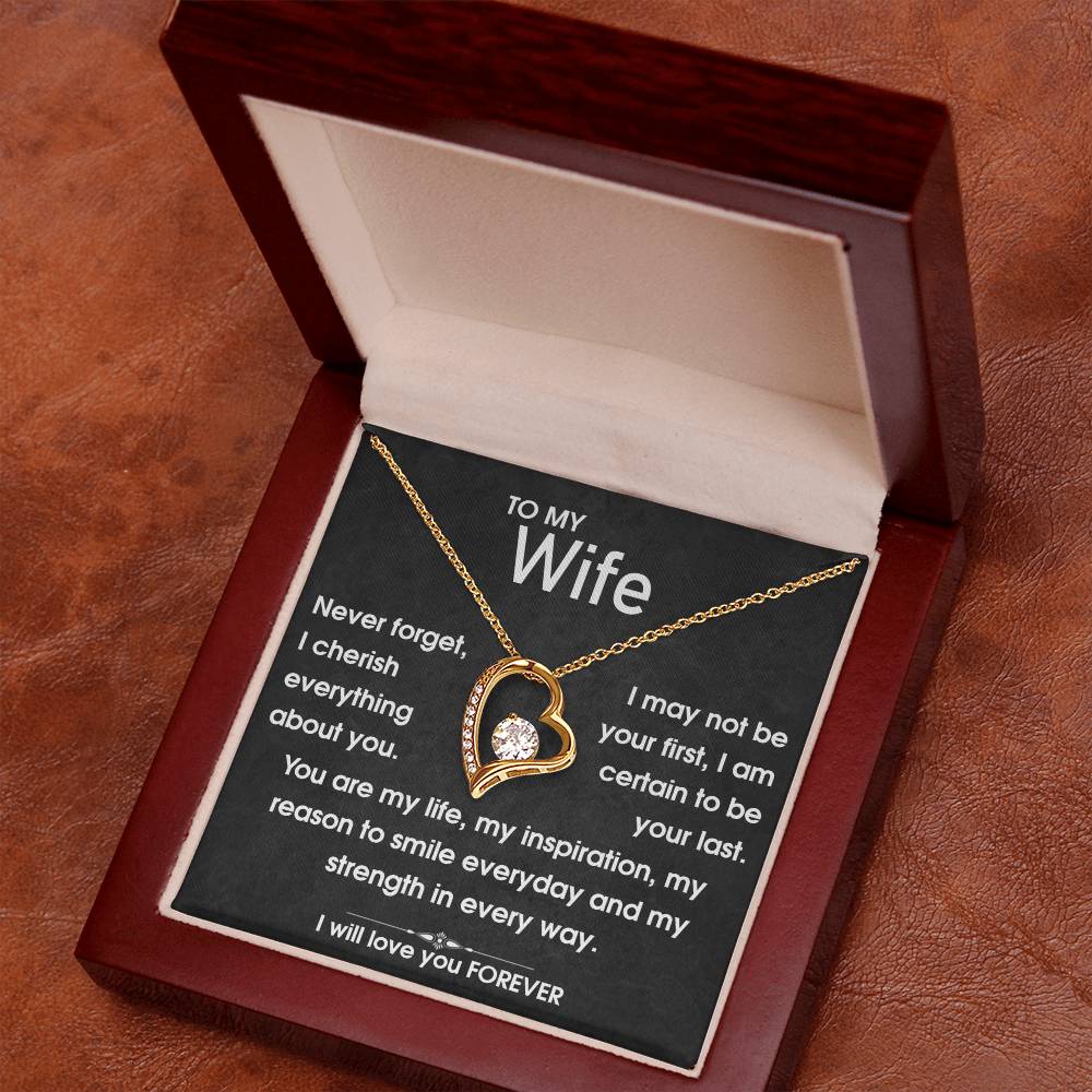 To My Wife - You Are My Life - Forever Love Necklace