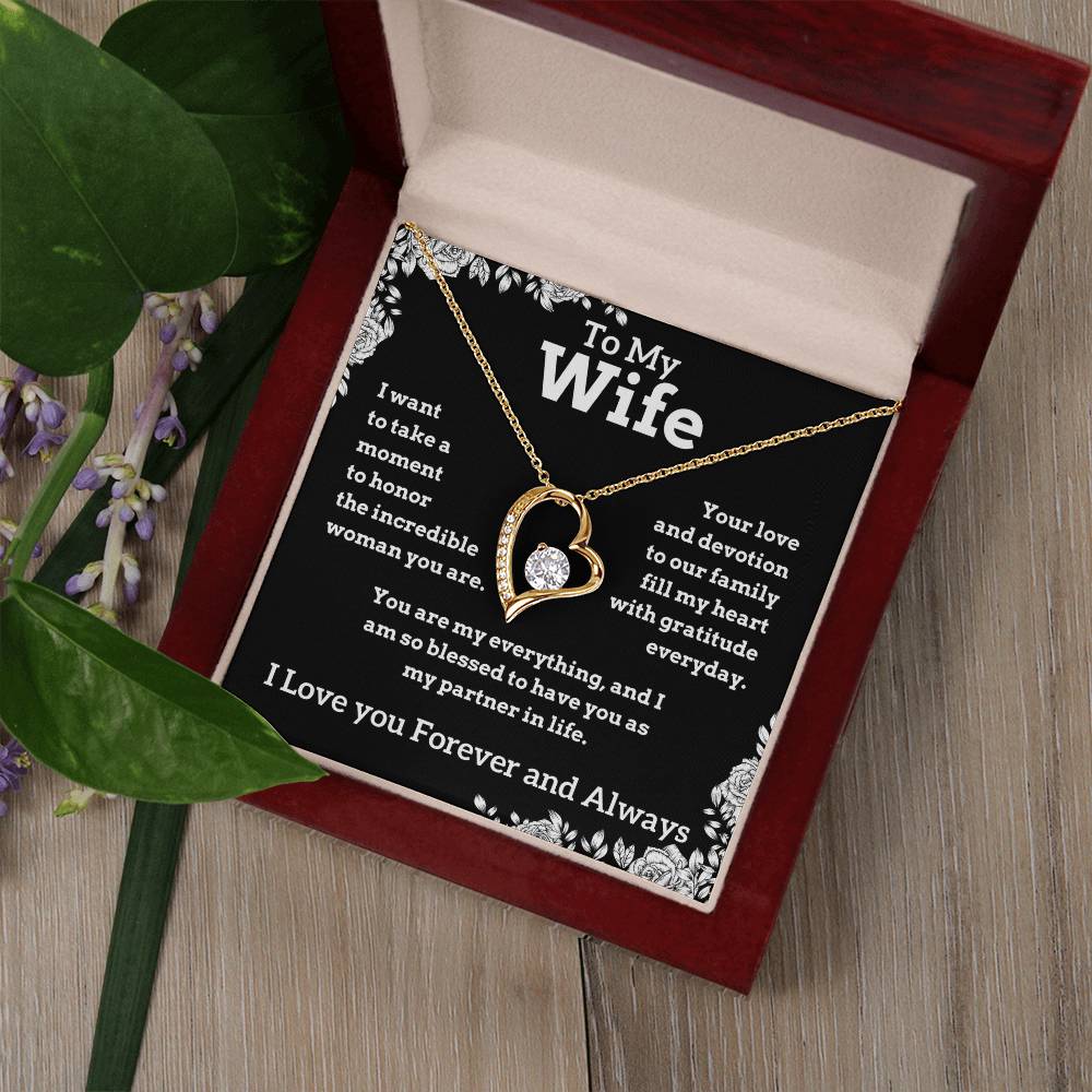 To My Wife - My Everything - Forever Love Necklace