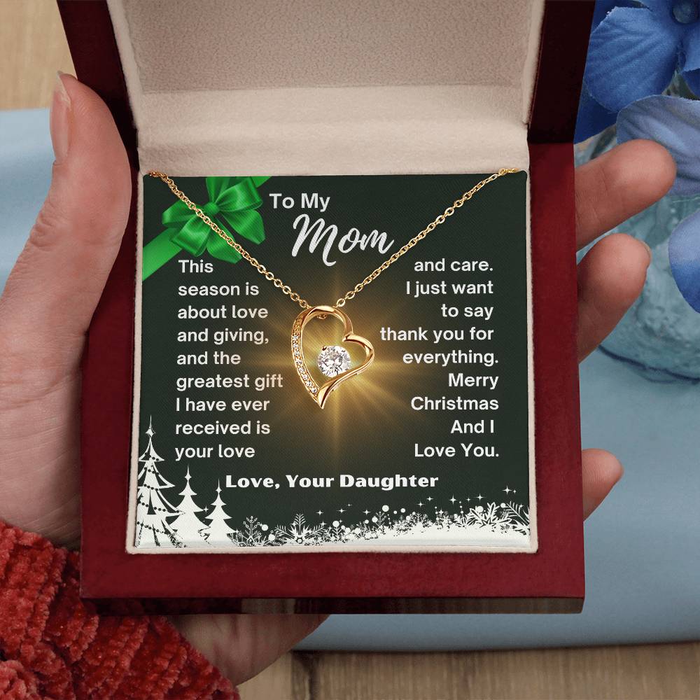 CHRISTMAS SPECIAL - To My Mom - Forever Love Necklace