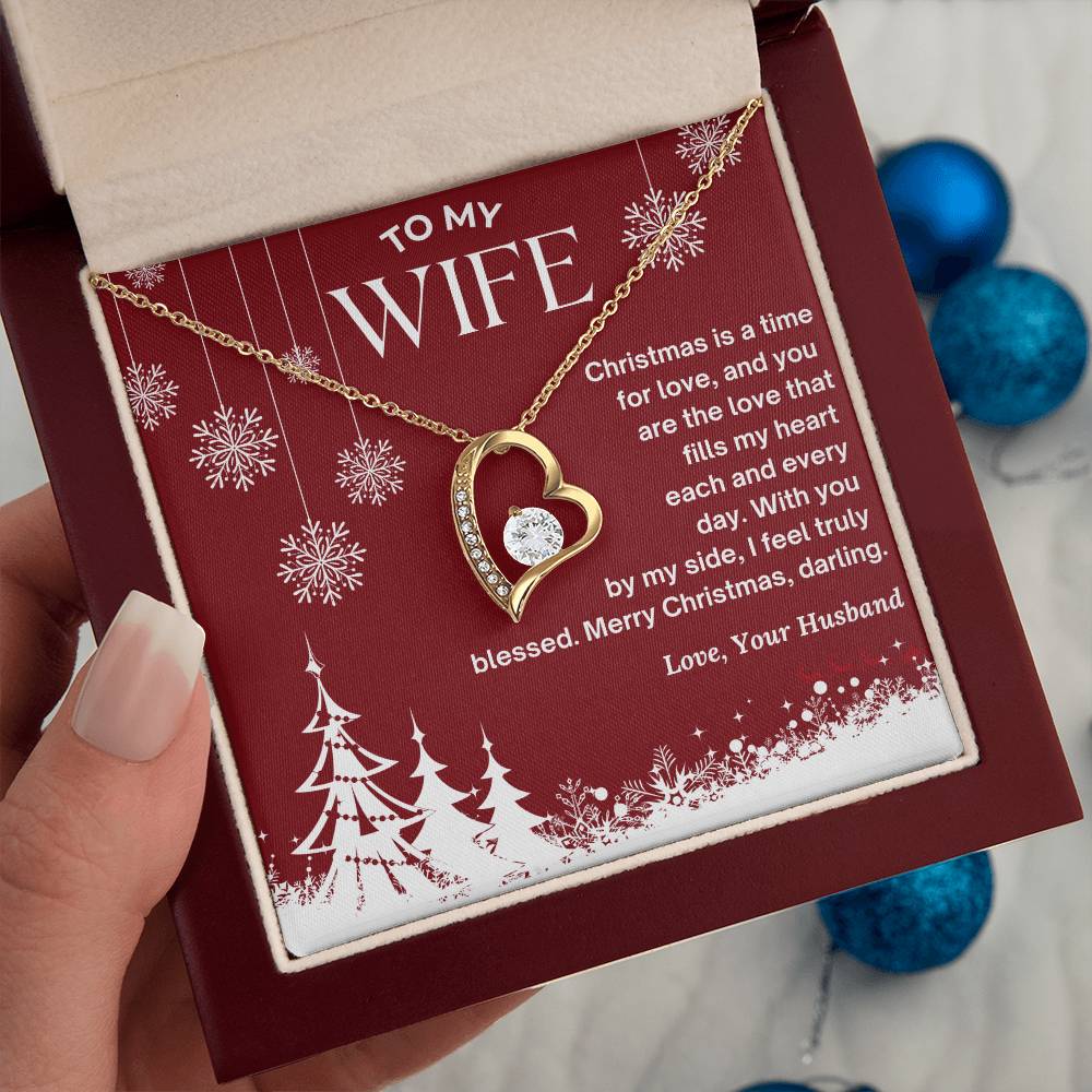 CHRISTMAS SPECIAL - To My Wife - Forever Love Necklace