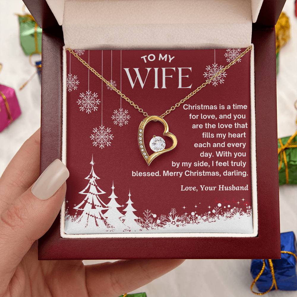 CHRISTMAS SPECIAL - To My Wife - Forever Love Necklace