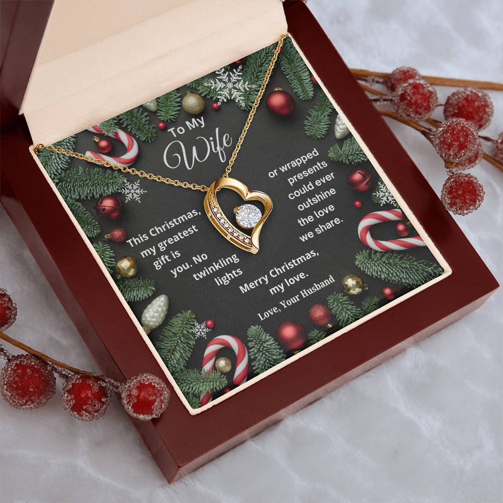 CHRISTMAS SPECIAL - To My Wife - Forever Love Necklace