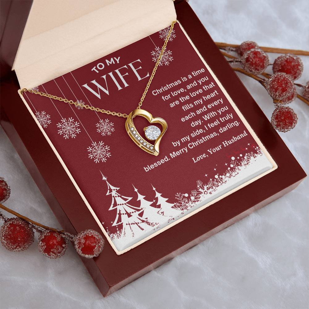 CHRISTMAS SPECIAL - To My Wife - Forever Love Necklace