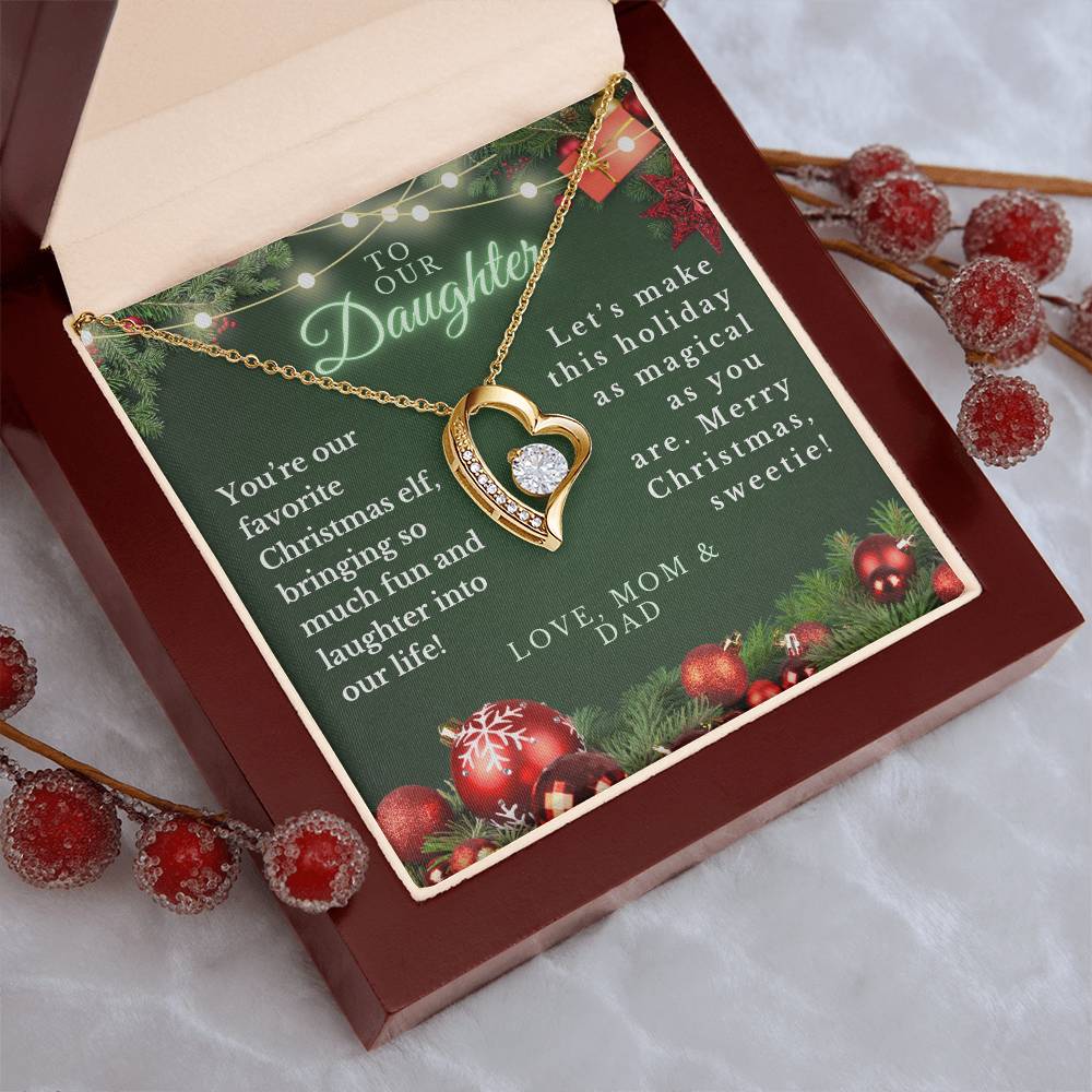 CHRISTMAS SPECIAL - To Our Daughter - Love Knot Necklace