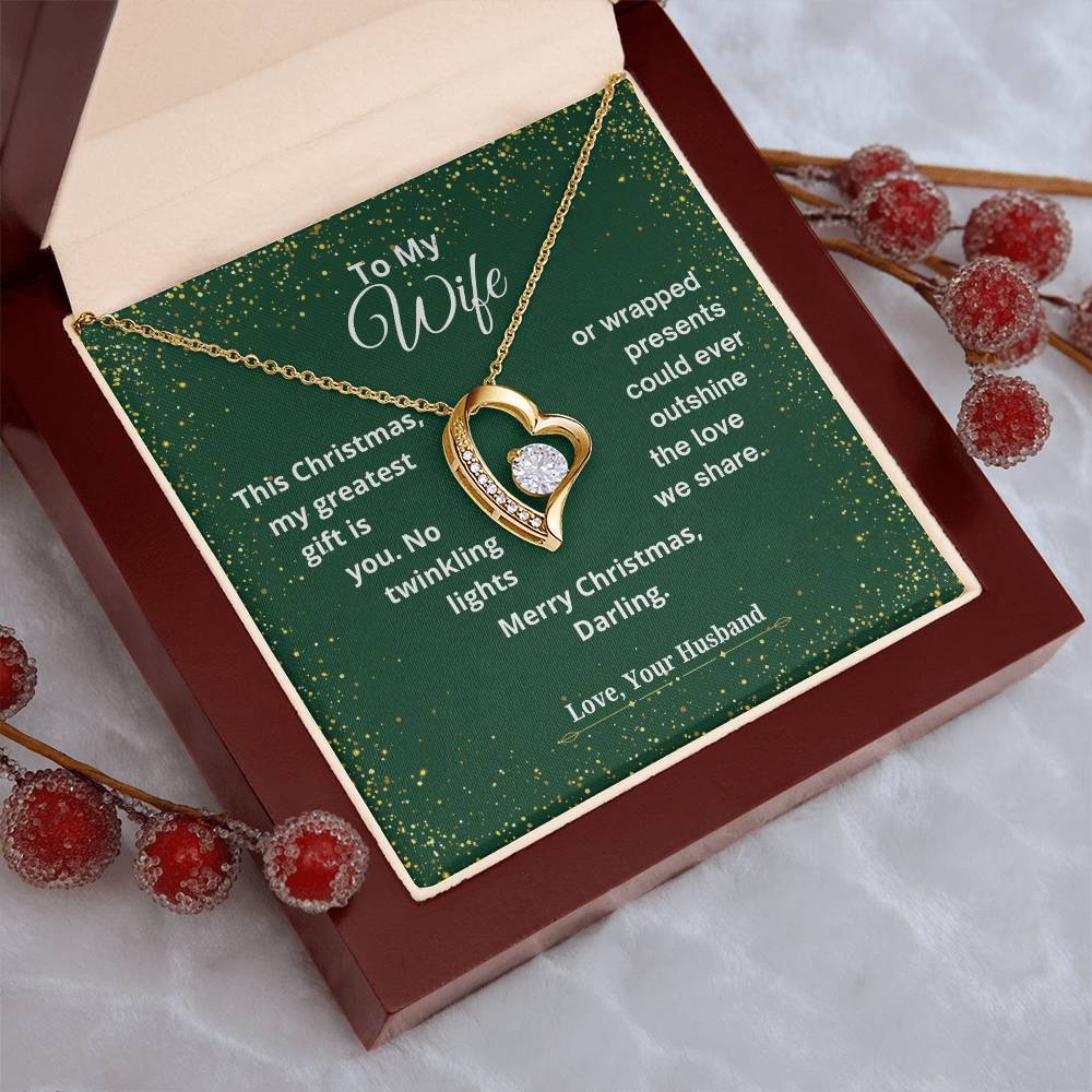 CHRISTMAS SPECIAL - To My Wife - Forever Love Necklace