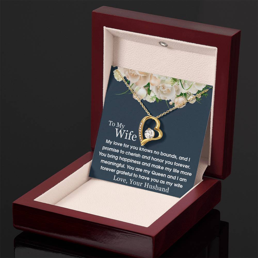 To My Wife - Forever Love Necklace - A Symbol of Everlasting Love