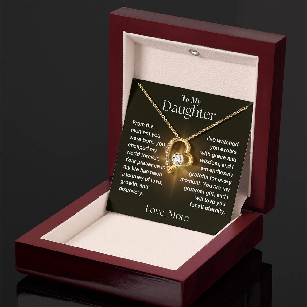 To My Daughter - Journey Of Love - Forever Love Necklace