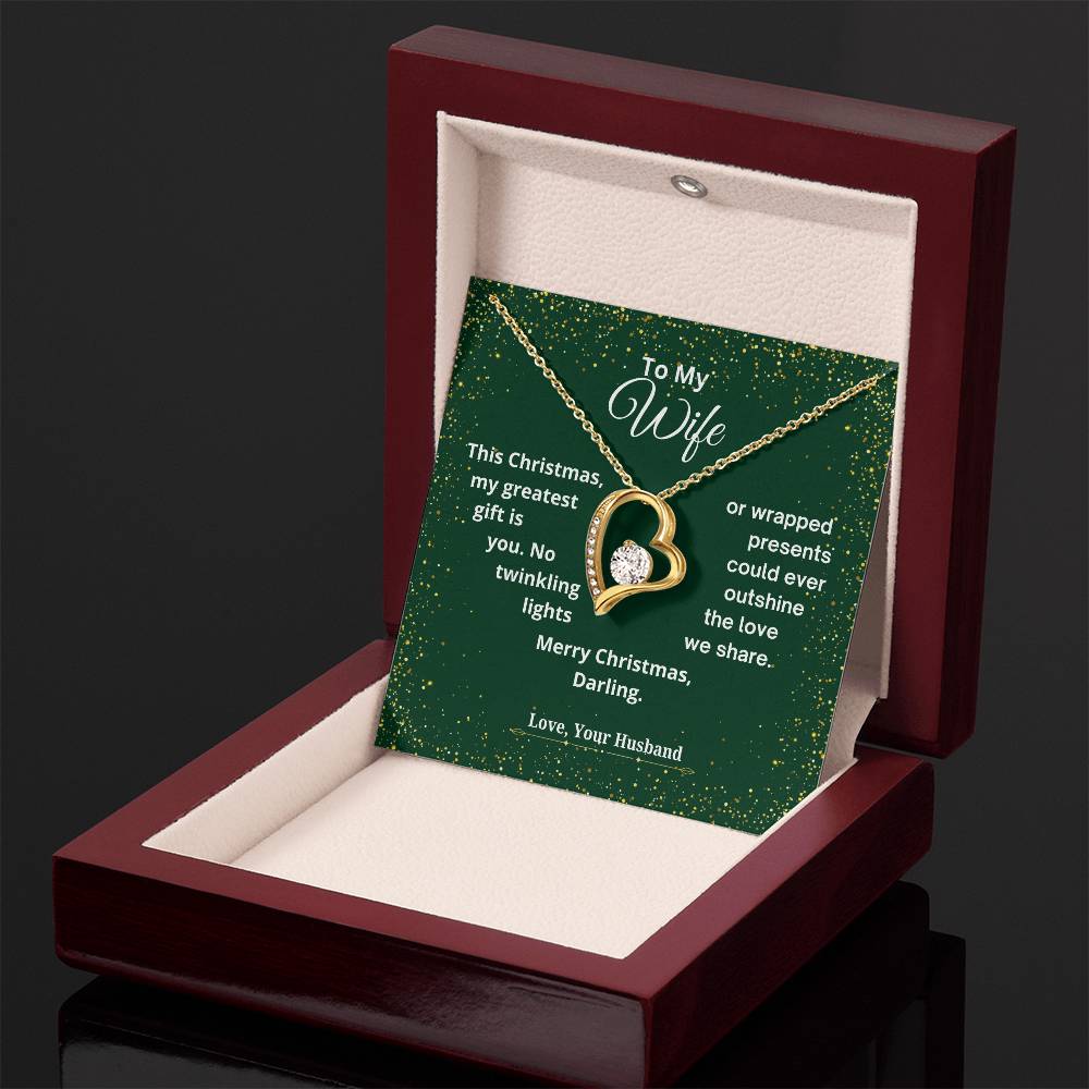 CHRISTMAS SPECIAL - To My Wife - Forever Love Necklace