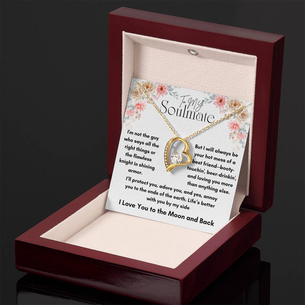 To My Soulmate - Knight In Shining Armor - Forever Love Necklace