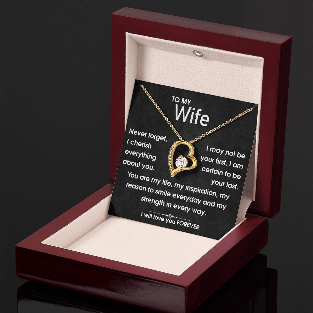 To My Wife - You Are My Life - Forever Love Necklace