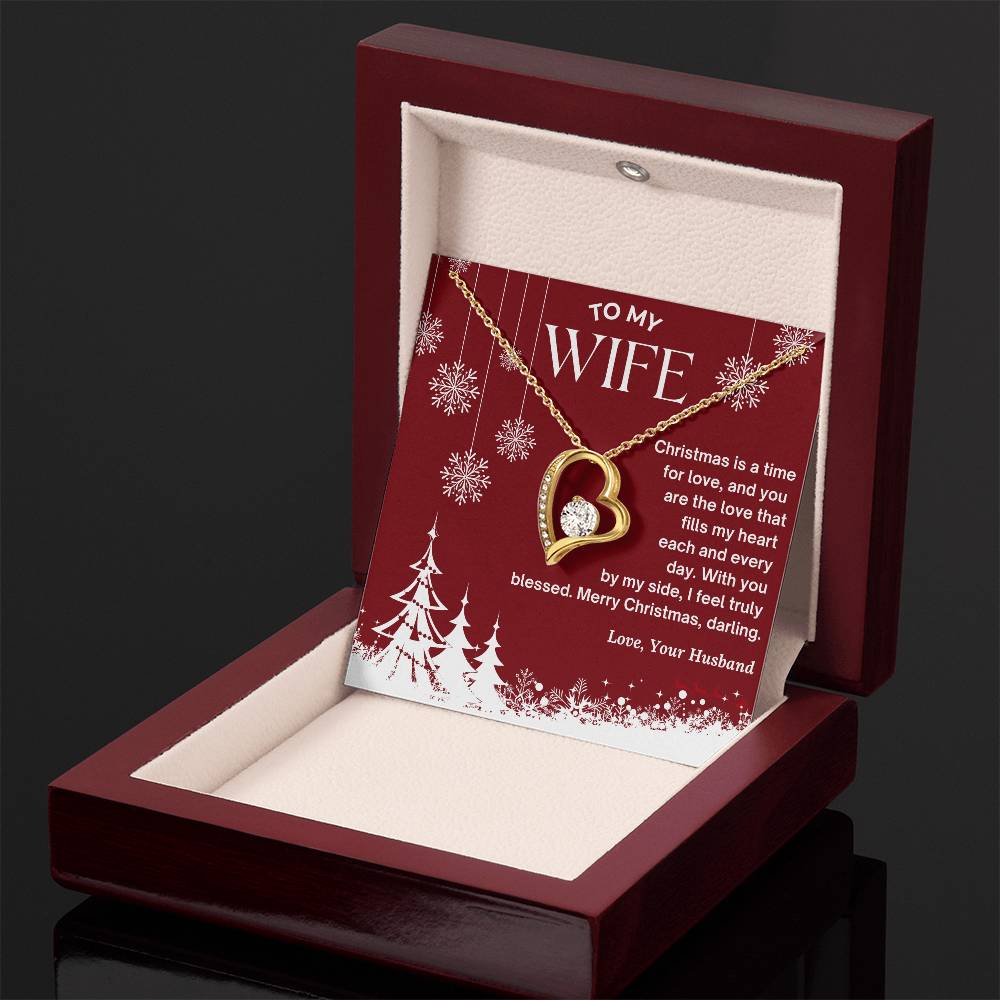 CHRISTMAS SPECIAL - To My Wife - Forever Love Necklace