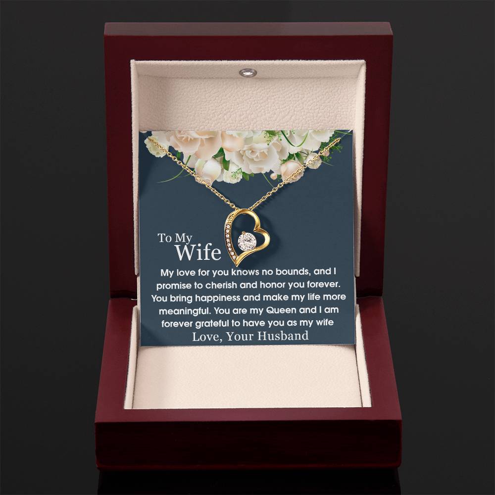 To My Wife - Forever Love Necklace - A Symbol of Everlasting Love