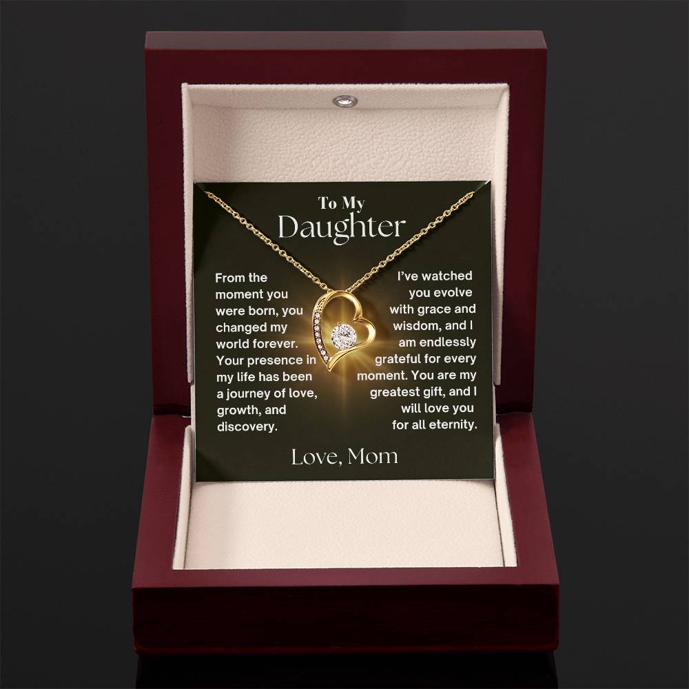 To My Daughter - Journey Of Love - Forever Love Necklace